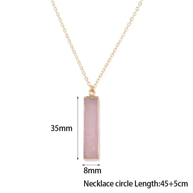 Rose Quartz Pendant Necklaces