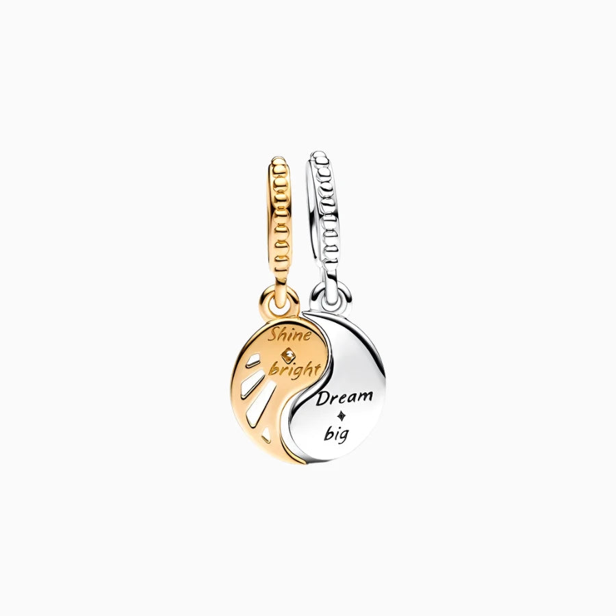 Sun & Moon Dangle Bracelet Charm - forever more jewellery