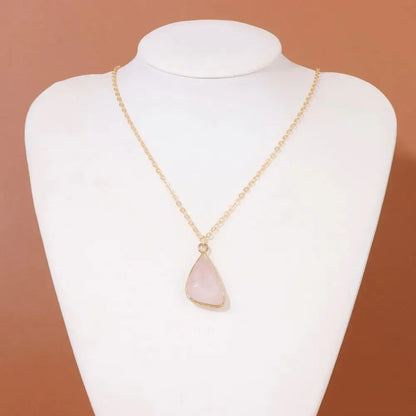 Rose Quartz Pendant Necklaces