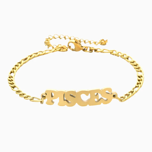 Pisces Zodiac sign Charm Bracelet