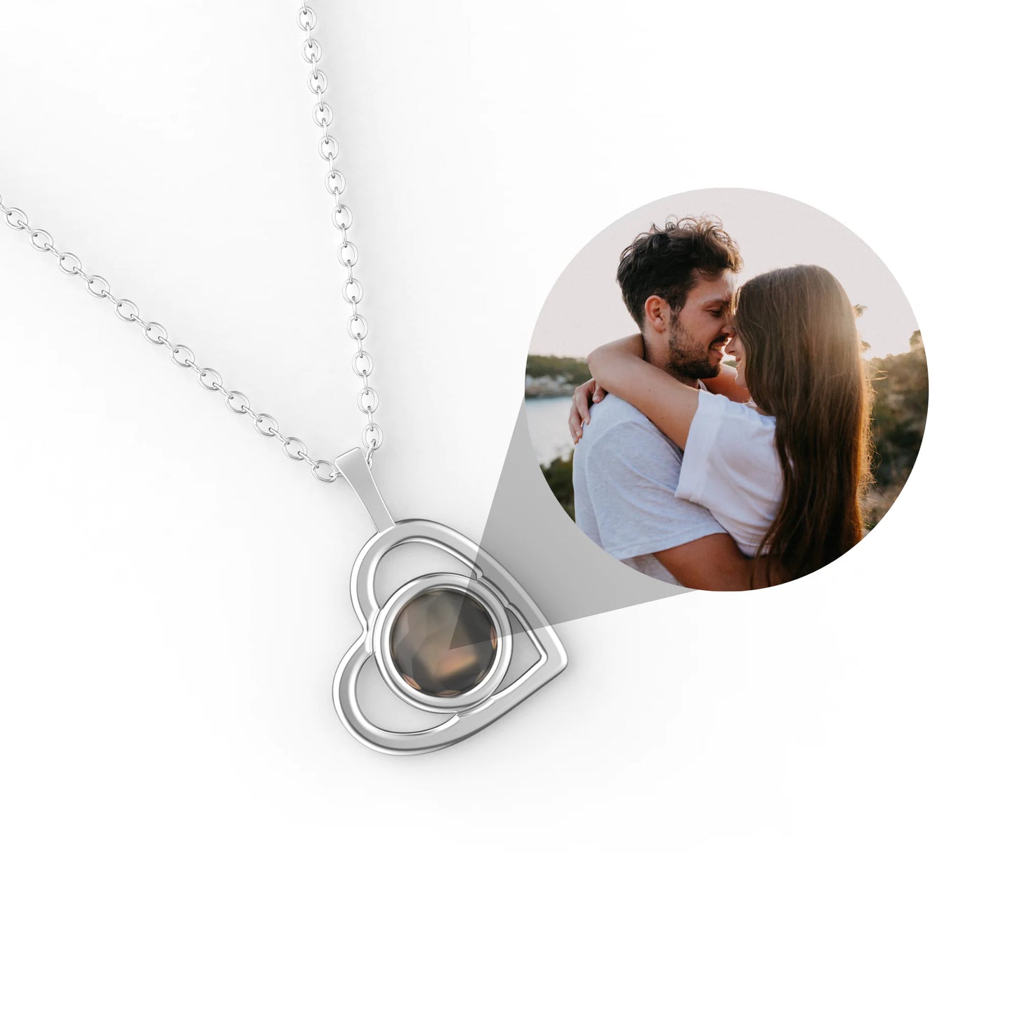 Custom Photo Projection Necklace